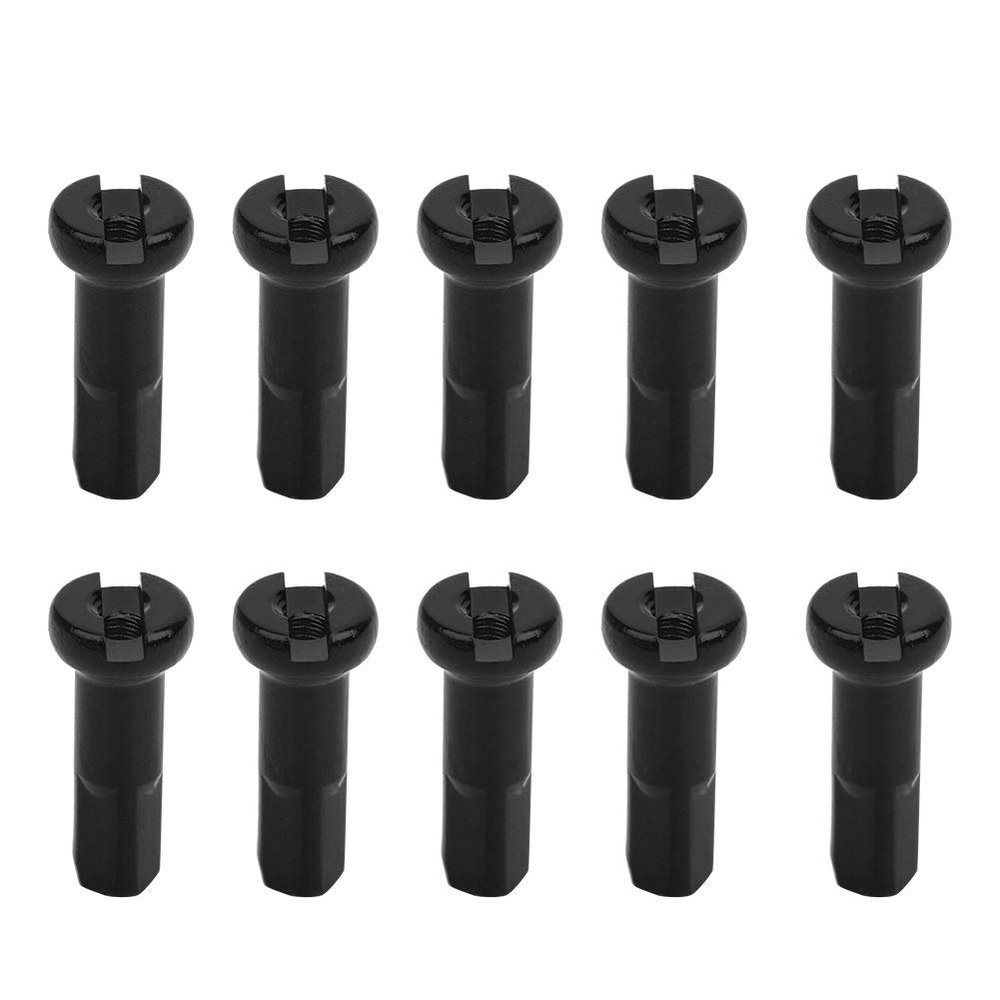 Senrusa 10Pcs Mountain Bike 14G Wire 7075 Aluminium Alloy Spoke Cap Bike Cycling Riding Accessory