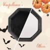 Vacfulliven Velvet Ring Box Engagement Jewelry Box Ring Organizer Essential for Wedding Ceremony (Black) view 4