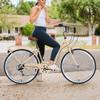 FOMAS Cruiser Bike 26 inch 7 Speed Pink Women Bicycle with Rear Rack City Commuter Bicycle for Adult view 3
