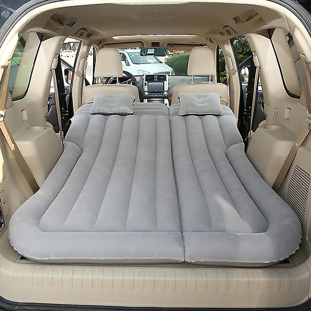 YCLNFC Car Inflatable Mattress for Toyota Prius/Prius+ XW50 XW30/5.Gen 2003-2024 Rear Trunk Air Mattress Camping Folding Air Bed Cushion Back Seat Air Sleeping Mattresses,Grey01
