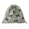 jojobasec Ribbon Bowknot Drawstring Pouches Versatile Cotton Bowknot Bag with Drawstring Closure for Women's Small Gadgets view 1