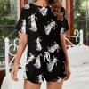 Goat Women's Pajama Set Short Sleeve Sleepwear Pjs Casual Lounge Set with Pockets M view 2