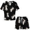 Goat Women's Pajama Set Short Sleeve Sleepwear Pjs Casual Lounge Set with Pockets M view 3