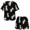 Goat Women's Pajama Set Short Sleeve Sleepwear Pjs Casual Lounge Set with Pockets M view 4