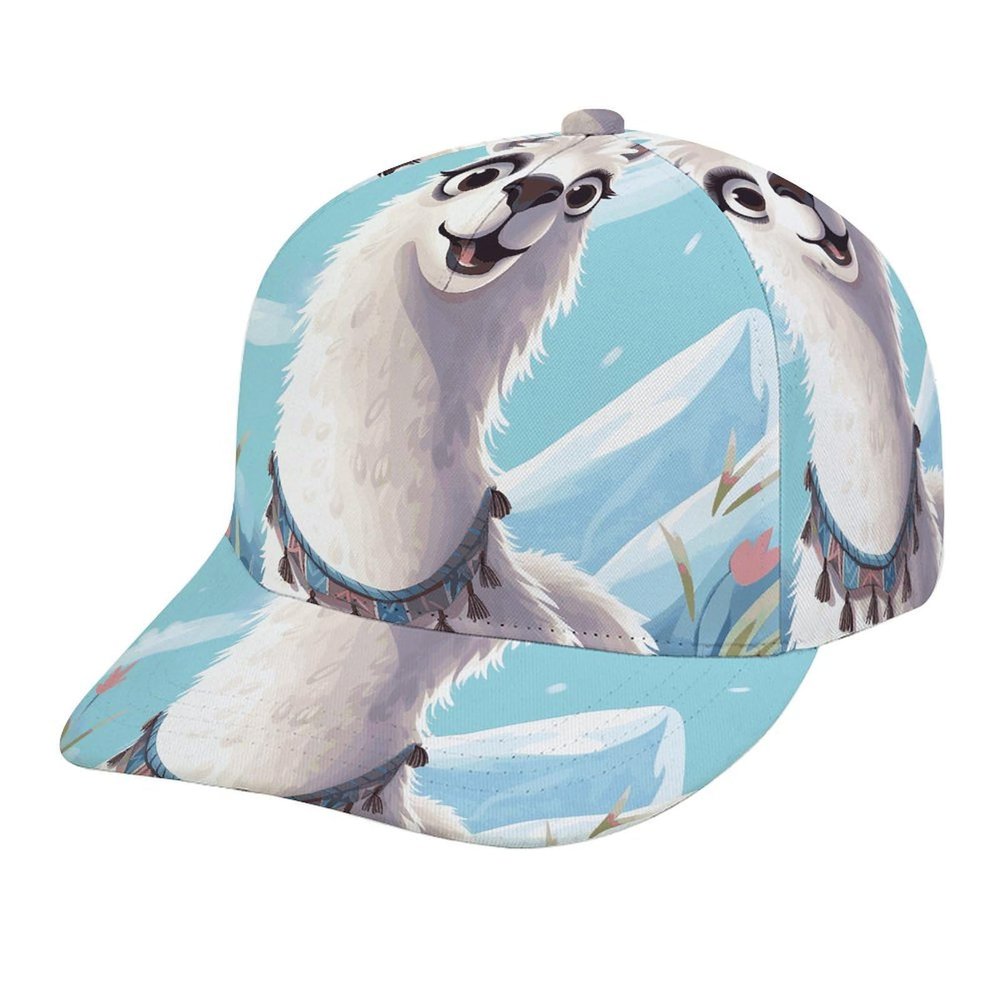Baseball Cap Sunscreen Visor Hats Adjustable Llama Sun Caps Golf Dad Hat for Men Women
