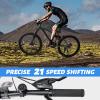 Ecarpat 26 Inch Full Suspension Mountain Bike, 21 Speeds Dual Disc Brake, Men Women Carbon Steel Mountain Bike, Adult Trail Beach Snow Commuter City Bikes view 4