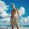 Fodyle Men's Swim Trunks Quick Beer Dry 2 in 1 Beach Shorts Surf Swim Shorts with Compression Lining Large view 3