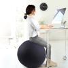 65cm Exercise Ball Chair, Pilates Yoga Ball, Balance Ball Seat, for Sitting Ball Fitness Ball, birthing ball for pregnancy ball, stability ball, Foldable Sitting Balls Fabric Cover(Dark gray) view 3