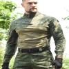 TOMITANY Men's Tactical Military Suits Long Sleeve Fitting Army Uniforms Combat Shirt and Pants with Knee Pads Russian Camo XXXXL view 3