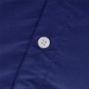 Mens Long Sleeve Cotton Linen Shirts Casual Roll-Up Sleeve Beach Shirts Loose Buttons Down Solid Plain Shirt (Medium,Blue) view 4