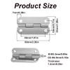 SagaSave 2PCS Cooler Stainless Steel Hinges with Screws Set - Compatible with ice Chest Coolers Replacement view 2