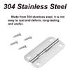 SagaSave 2PCS Cooler Stainless Steel Hinges with Screws Set - Compatible with ice Chest Coolers Replacement view 3