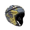 Soft Shell Protective Headgear 7 V 7 Rugby Headguards Padding Padded Helmet Goalkeeper Adjustable Soccer Goalie Helmet Support Rugby Flag Football Helmet for Children (Grey Yellow,One Size) view 1