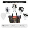 Travel Duffel Bags Personal Item Bag Carry on Luggage Bag Training Handbag Lightweight Waterproof Sports Gym Bag Mushroom Weekender Bag for Women Men view 3