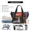Travel Duffel Bags Personal Item Bag Carry on Luggage Bag Training Handbag Lightweight Waterproof Sports Gym Bag Mushroom Weekender Bag for Women Men view 4