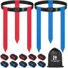 HASITE Flag Football Belts - 10 Sets of Adjustable Flag Football Set, Contains 30 Football Flags and Storage Bag, Perfect for Youth Adults and Children To Capture The Flag view 1
