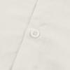 Men's Cotton Linen Long Sleeve Shirts Casual Button Down Banded Collar Yoga Shirt Dress Shirts Beach Tops (5X-Large,White) view 4