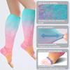 Sockswift Open Toe Compression Socks for Women&Men Toeless 20-30 mmHg Knee High Stockings for Nurses, Prenancy, Travel, Die Dye view 2