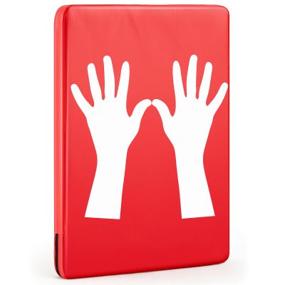 Relaxgiant Volleyball Blocking Pad Rectangular Volleyball Setter Training Equipment Protects Blocker Pad Red Sport Training Aid Cushion for Hitting Blocking Mimics Hand Hitting Trainer Practice