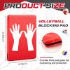 Relaxgiant Volleyball Blocking Pad Rectangular Volleyball Setter Training Equipment Protects Blocker Pad Red Sport Training Aid Cushion for Hitting Blocking Mimics Hand Hitting Trainer Practice view 3