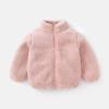 Betadog Girls Zip Up Outerwear girls Long Sleeve Cropped Zip Up Kids Girl's Warm Loose Pullover Jacket (Pink, 3-4 Years) view 2