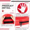 Relaxgiant 4 Pads Volleyball Blocking Pad Volleyball Setter Training Equipment Red Round Training Aid Player for Hitting and Blocking Mimics Hand Hitting Trainer Protects Blockers Hands view 3
