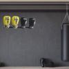 AErosx Boxing Gloves Holders Powder Coated Metal Hanging Hooks for Gloves, Wall Mounted Boxing Glove Dryer, Boxing Gloves Storage Display Stand (Black, 29.5 Inch) view 2