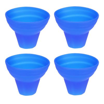 PATIKIL Pickleball Ball Retriever, 4 Pcs Pickleball Upper Suction Cup, Silicone Pickle-Balls Grabber, Anti-Slip Pick Up Pickleballs Hand Grip for Pickleballs Accessories, Blue