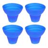 PATIKIL Pickleball Ball Retriever, 4 Pcs Pickleball Upper Suction Cup, Silicone Pickle-Balls Grabber, Anti-Slip Pick Up Pickleballs Hand Grip for Pickleballs Accessories, Blue view 1