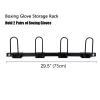 Boxing Gloves Organizer Rack, Boxing Gloves Display Stand Holder, Boxing Gloves Dryer, Wall Mounted Steel Hanging Hooks for Storage Kickboxing, Muay Thai, MMA Training Gloves(29.5in/75cm - Hold 2 Pair view 2