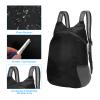 PATIKIL Hiking Backpack, 15L-20L Packable Lightweight Backpack Daypack Small Foldable Outdoor Camping Cycling Backpacking Shoulder Bag, Black view 4