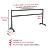 CHZDPP Free Standing Ballet Barre, Professional Dance Studio Equipment for Practicing Flexibility/Body Stretches, Portable Quilt Rack for Home and Gym(White,70.9inch/180cm) view 2