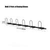 AErosx Boxing Gloves Holders Black Powder Coated Metal Hanging Hooks for Boxing Gloves Display, Wall Mounted Boxing Glove Dryer, Boxing Gloves Storage Rack & Organizer(35.4in/90cm) view 3