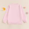 Winioder Mommy and Me Matching Outfits Cute Bow Mama and Mini Long Sleeve Crewneck Sweatshirt Tops Mother Baby Matching Clothes (Women, L, Pink) view 4