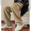 DGHM-JLMY Men's Straight Wide-Leg Casual Jeans Regular Fit Loose Pocket Decoration Jeans Elastic Waist Denim Pants (Khaki,Medium) view 4