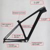 HWEVDHJ 27.5/29er Hardtail Mountain Bike Frame Carbon Bike Frame 15''/19'' XC Disc Brake Internal Routing Frame Thru Axle 12x148mm/ 12x142mm(27.5x15'') view 3