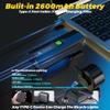 2025 Anti-Glare Front Rear Sensor 3000 Bike Lights, 5+6 Kind Warning Modes Bicycle Light and Tail Light Set, Long Time Waterproof Bike Accessories for Night Riding City Streets Mountain, Black view 4