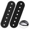 Dunkive 2 Pack Hat Extender, Hat Size Extension Accessories, Made of 3D Printed, Holes Adjustable Cap Half Size Extender, Hats Snap Buckle Replacement for Caps Repairing, Black view 1