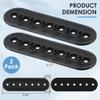 Dunkive 2 Pack Hat Extender, Hat Size Extension Accessories, Made of 3D Printed, Holes Adjustable Cap Half Size Extender, Hats Snap Buckle Replacement for Caps Repairing, Black view 2
