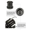 Baitcasting Reel, Bearing Lure Fishing Line Reel, Smooth Rotation & Reduced Resistance, ABS & Aluminum Alloy, Streams Rivers Lakes, Clear Sound & Visual Experience view 3