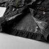 Betadog Toddler Girl's Long Sleeve Button Up Denim Shirt Jacket Boys Vintage Washed Basic Denim (Black, 6-7 Years) view 4