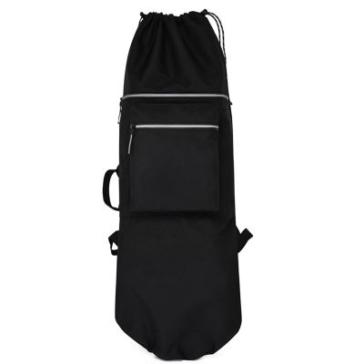 SOUUXIU Skateboard Backpack Water-Resistant Durable Skateboard Carrying Bag with Adjustable Straps Multi-Pocket Skateboard Gear Accessories