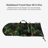 SOUUXIU Skateboard Backpack Water-Resistant Durable Skateboard Carrying Bag with Adjustable Straps Multi-Pocket Skateboard Gear Accessories view 2