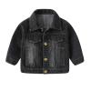 Betadog Baby Girl's and Newborn Denim Jacket Girls and Toddler Embroidered Denim Jackets Kid (Black, 12-18 Months) view 1