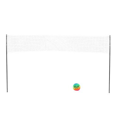 Keenso Portable Volleyball Set, Professional Complete Net System, Easy Setup for Outdoor Beach Backyard, Great for Family and Friends, PE and Iron Material