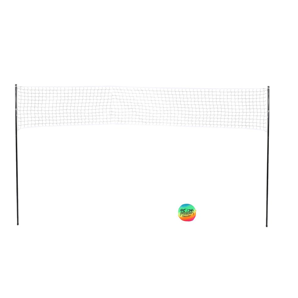 Keenso Portable Volleyball Set, Professional Complete Net System, Easy Setup for Outdoor Beach Backyard, Great for Family and Friends, PE and Iron Material