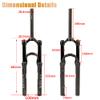BUCKLOS 24 inch Straight MTB Air Suspension Fork & Bike Fork Star Nut Setting Install Tool with Star Nuts Introductory Version view 3