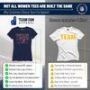 Team Fan Apparel NFL Womens Overtime Blueprint Tag-Less T-Shirt, Ladies Football Tee, Short Sleeve, Soft Cotton, Vintage (Houston Texans - Navy, Medium) view 2