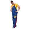 FOCO Men's Denver Nuggets NBA Logo Bib Overalls, Team Stripe view 1