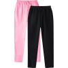 2 Pack Sweat Pants for Mens Wide Leg Joggers Pants Heavyweight Fleece Workout Jogging Loose Fit Trousers with Pocket view 2